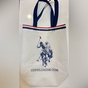 Stylish & Durable U.S. Polo Assn. Reusable Shopping Tote Bag with Classic Logo